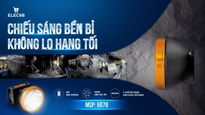 đèn pin đội đầu