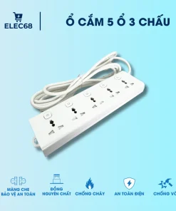 ổ cắm 5 ổ 3 chấu