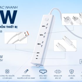 Ổ CẮM USB SẠC NHANH 20W: “CÂN” MỌI NGUỒN THIẾT BỊ